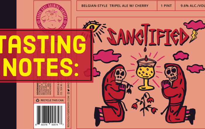 Tasting Notes for Lansdale, PA based Round Guys Brewing Company's Cherry Sanctified Tripel Ale.